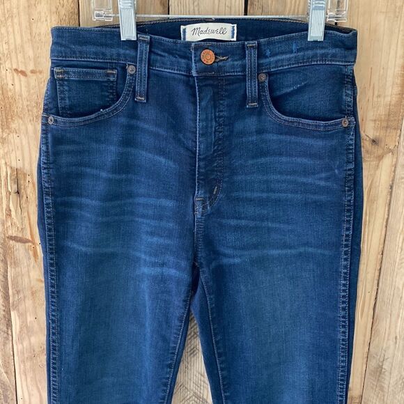 Madewell 10" High-Rise Skinny Jeans in Hayes Wash Size 26 - Picture 4 of 12